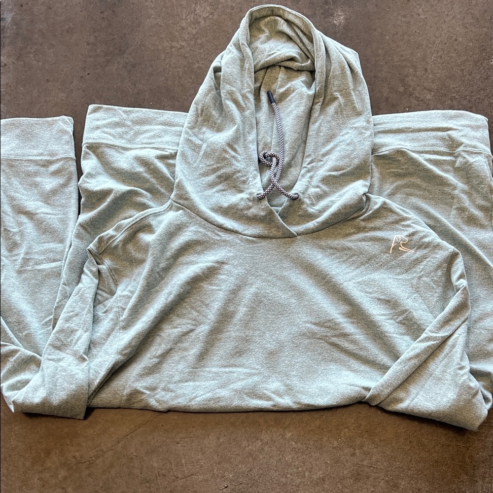 Men’s Rhoback size L Light Green Hooded Sweatshirt